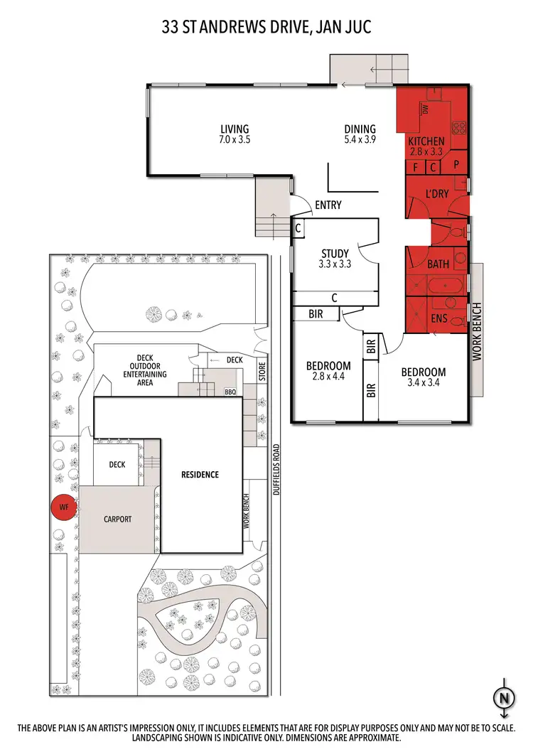 Floorplan of Homely house listing, 33 St Andrews Drive, Jan Juc VIC 3228