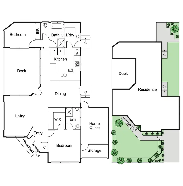 Floorplan of Homely villa listing, 228A Booran Road, Ormond VIC 3204