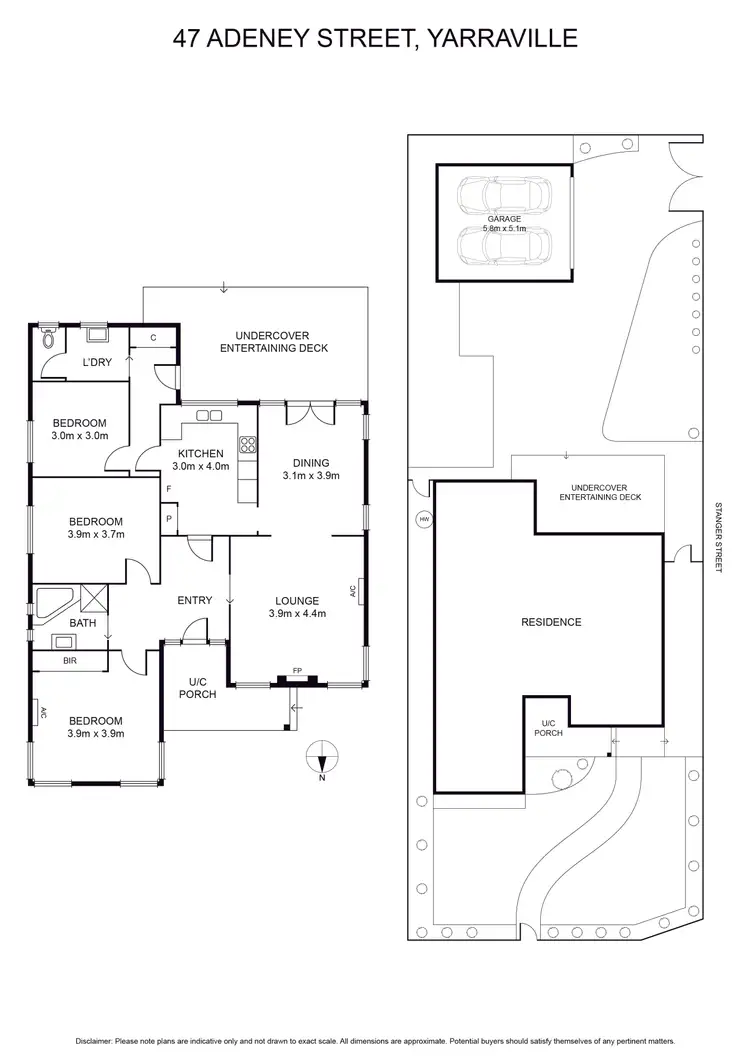 Floorplan of Homely house listing, 47 Adeney Street, Yarraville VIC 3013