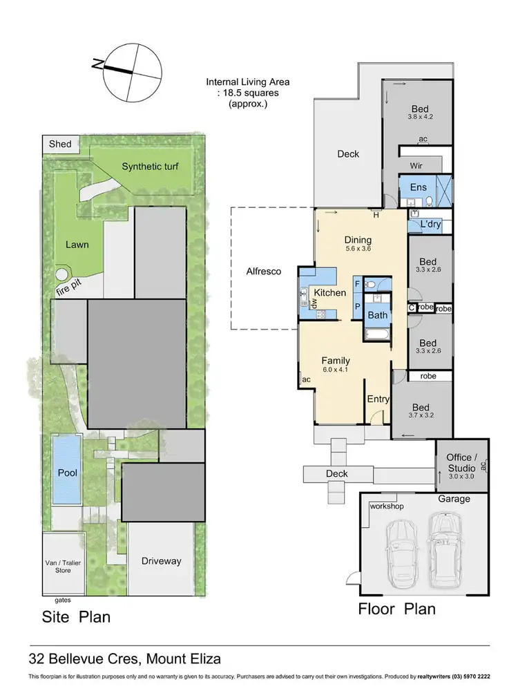 Floorplan of Homely house listing, 32 Bellevue Crescent, Mount Eliza VIC 3930