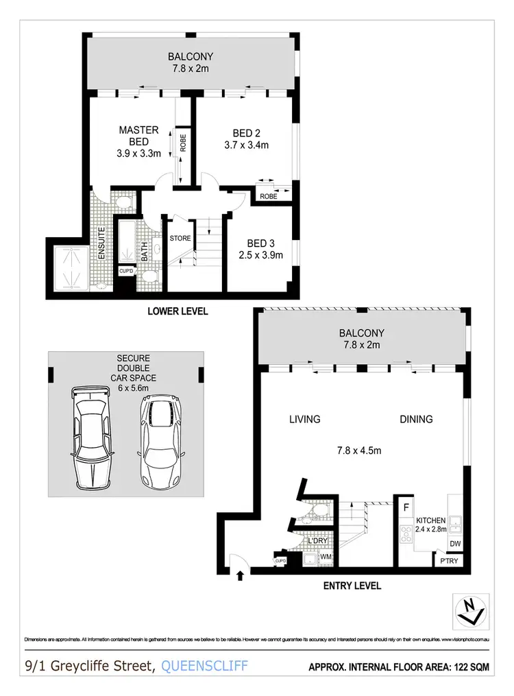 Floorplan of Homely apartment listing, 9/1 Greycliffe Street, Queenscliff NSW 2096