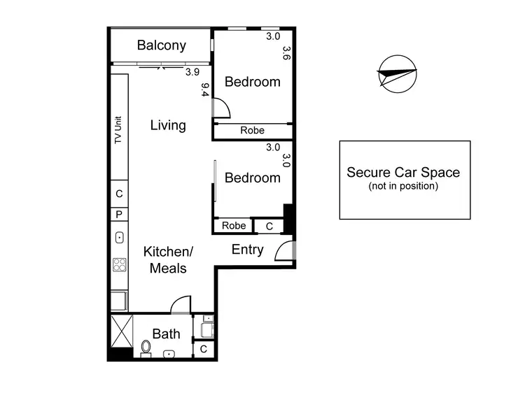 Floorplan of Homely apartment listing, G02/46 Cambridge Street, Collingwood VIC 3066
