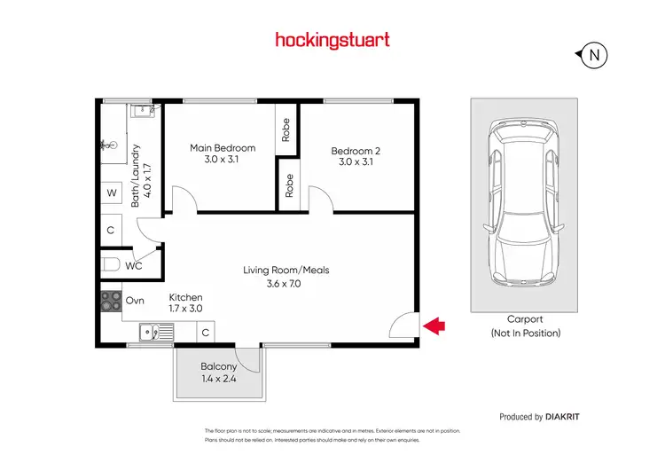 Floorplan of Homely apartment listing, 11/19-21 Abbott Street, Sandringham VIC 3191