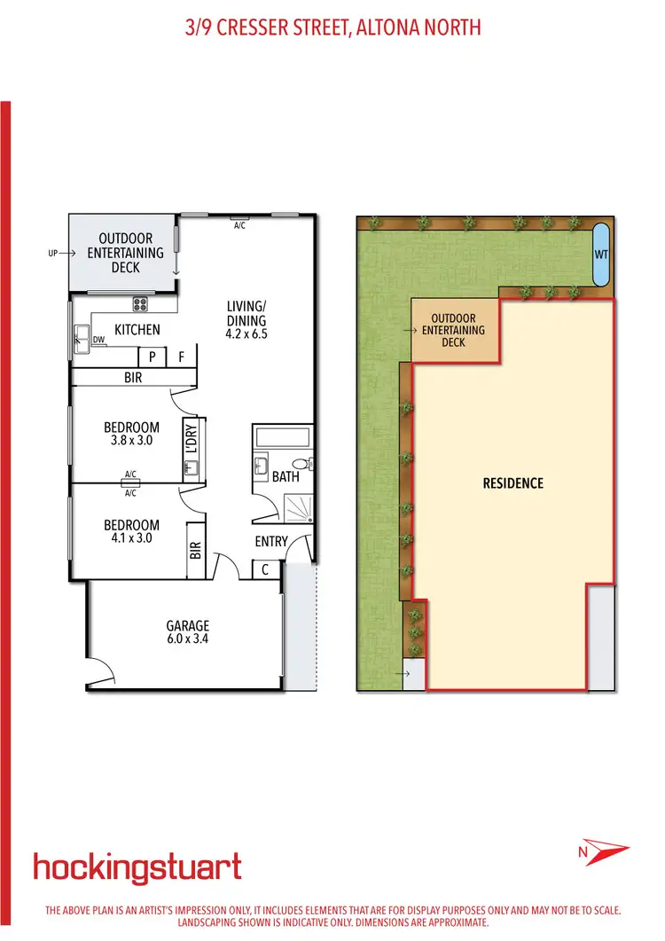 Floorplan of Homely townhouse listing, 3/9 Cresser Street, Altona North VIC 3025