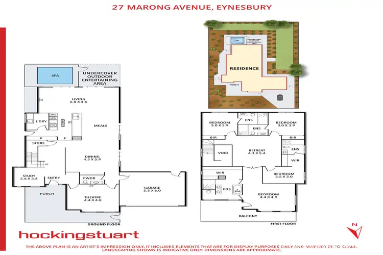 Floorplan of Homely house listing, 27 Marong Avenue, Eynesbury VIC 3338