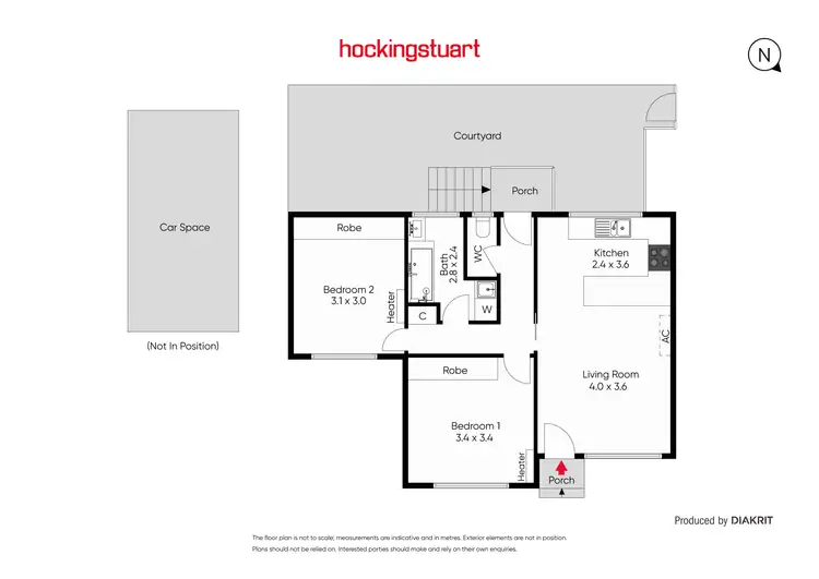 Floorplan of Homely unit listing, 3/91 Oconnor Court, Reservoir VIC 3073