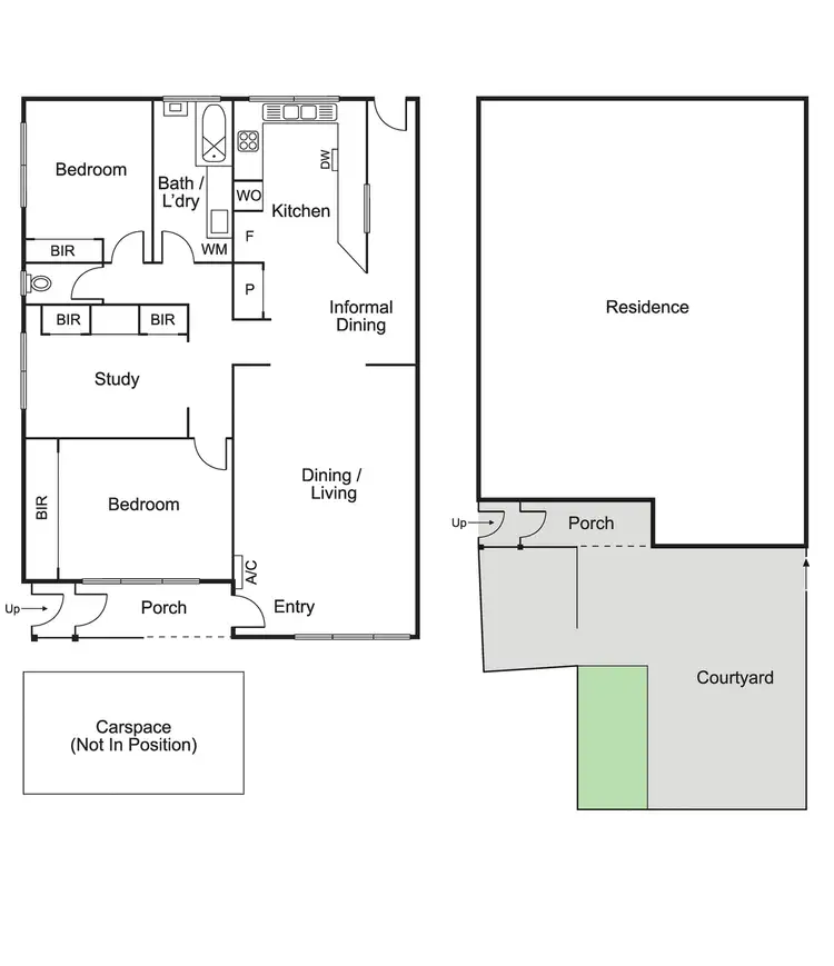 Floorplan of Homely apartment listing, 1/10 St Huberts Road, Carnegie VIC 3163