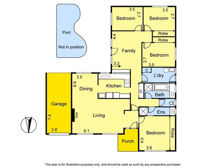 Floorplan of Homely house listing, 11 Blamey Avenue, Mill Park VIC 3082