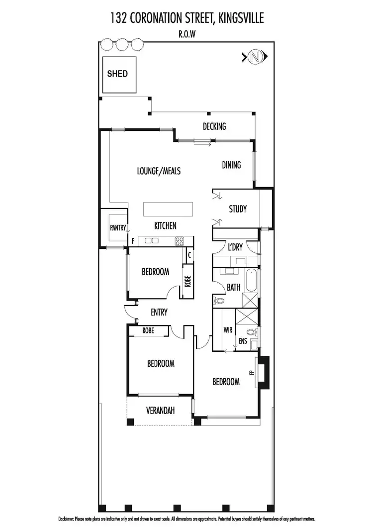 Floorplan of Homely house listing, 132 Coronation Street, Kingsville VIC 3012