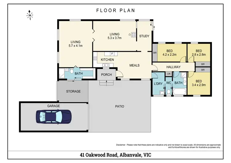 Floorplan of Homely house listing, 41 Oakwood Road, Albanvale VIC 3021