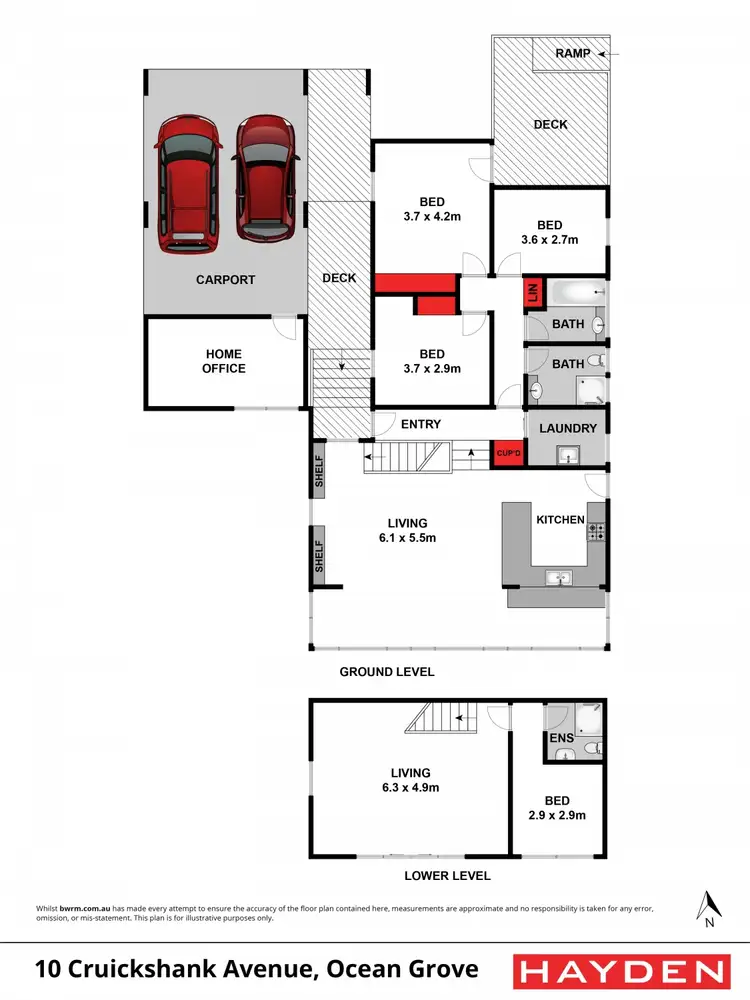 Floorplan of Homely house listing, 10 Cruickshank Avenue, Ocean Grove VIC 3226