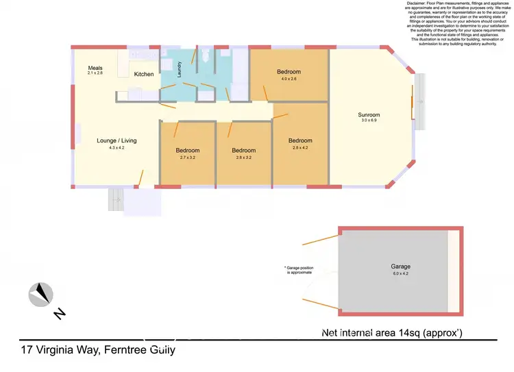 Floorplan of Homely house listing, 17 Virginia Way, Ferntree Gully VIC 3156