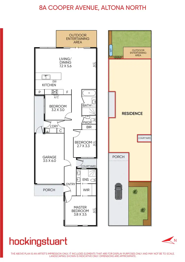 Floorplan of Homely townhouse listing, 8a Cooper Avenue, Altona North VIC 3025