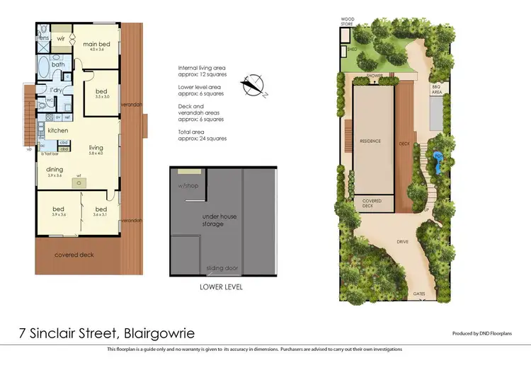Floorplan of Homely house listing, 7 Sinclair Street, Blairgowrie VIC 3942