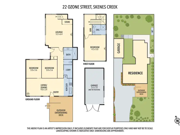 Floorplan of Homely house listing, 22 Ozone Avenue, Skenes Creek VIC 3233