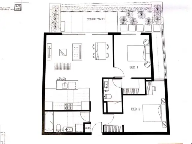Floorplan of Homely unit listing, 2/96 Charles Street, Fitzroy VIC 3065
