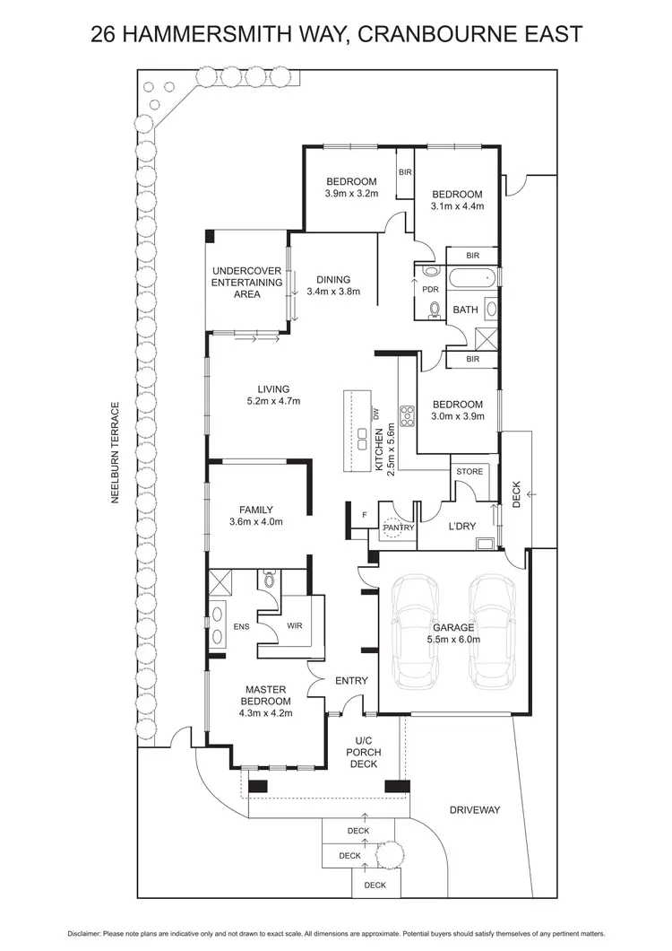 Floorplan of Homely house listing, 26 Hammersmith Way, Cranbourne East VIC 3977