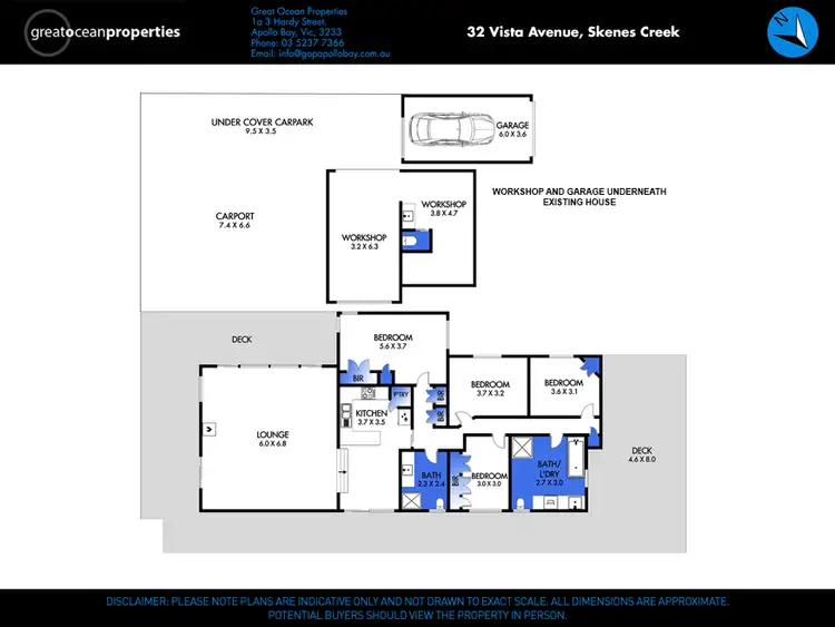 Floorplan of Homely house listing, 32 Vista Avenue, Skenes Creek VIC 3233