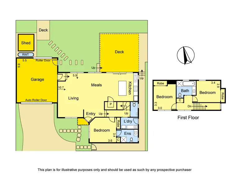 Floorplan of Homely townhouse listing, 2/10 Gregg Street, Diamond Creek VIC 3089