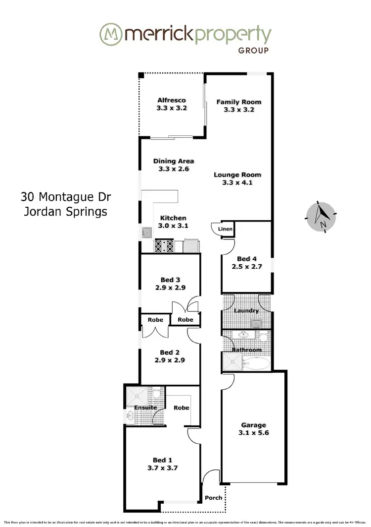 Floorplan of Homely house listing, 30 Montague Drive, Jordan Springs NSW 2747