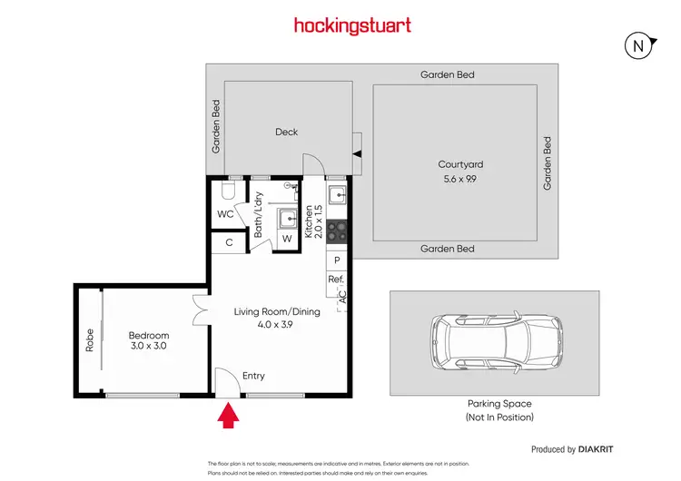 Floorplan of Homely apartment listing, 1/4 Kent Street, Glen Iris VIC 3146