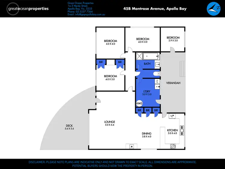 Floorplan of Homely house listing, 45B Montrose Avenue, Apollo Bay VIC 3233