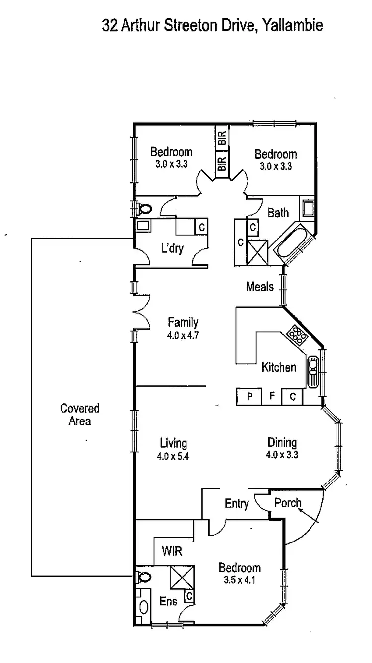 Floorplan of Homely house listing, 32 Arthur Streeton Drive, Yallambie VIC 3085