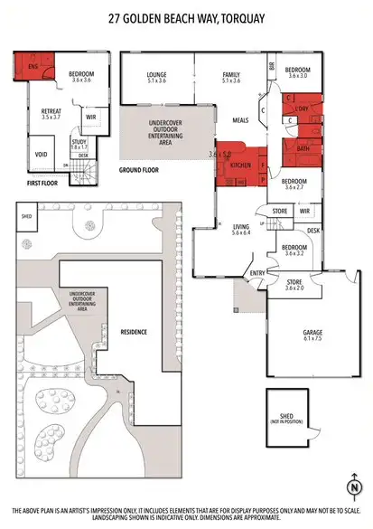 Floorplan of Homely house listing, 27 Golden Beach Way, Torquay VIC 3228