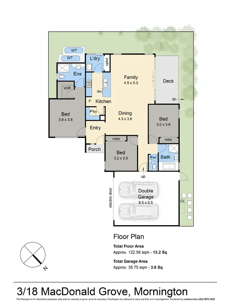 Floorplan of Homely townhouse listing, 3/18 MacDonald Grove, Mornington VIC 3931