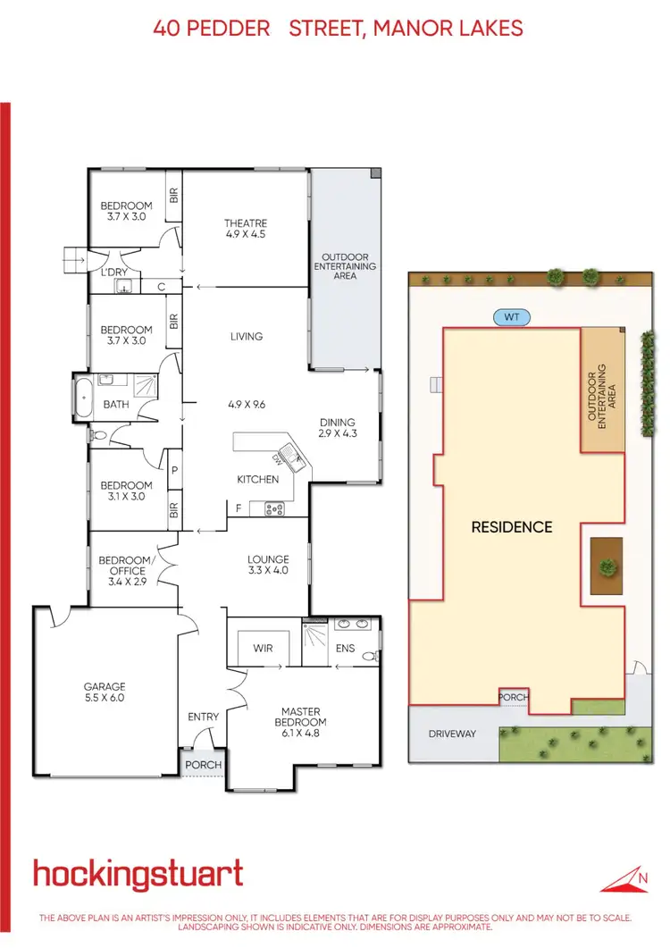 Floorplan of Homely house listing, 40 Pedder Street, Manor Lakes VIC 3024