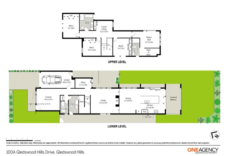 Floorplan of Homely semi-detached listing, 100a Gledswood Hills Drive, Gledswood Hills NSW 2557