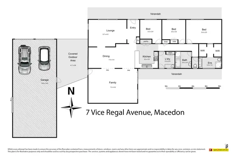 Floorplan of Homely house listing, 7 Vice Regal Avenue, Macedon VIC 3440