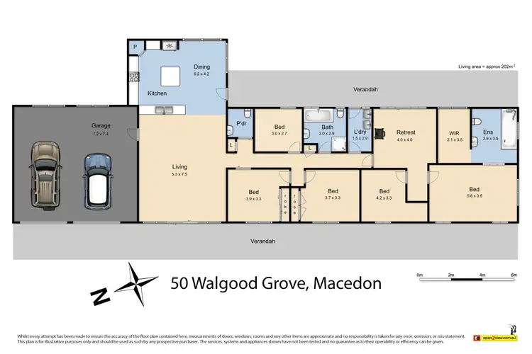 Floorplan of Homely house listing, 50 Walgood Grove, Macedon VIC 3440