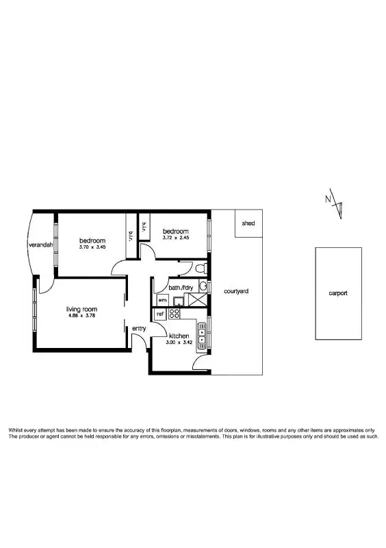 Floorplan of Homely apartment listing, 3/4 Gellibrand Street, Williamstown VIC 3016