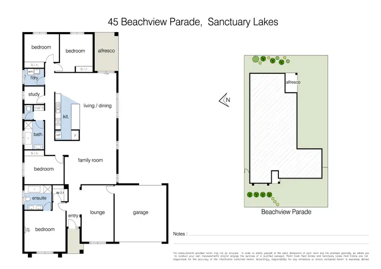 Floorplan of Homely house listing, 45 Beachview Parade, Sanctuary Lakes VIC 3030