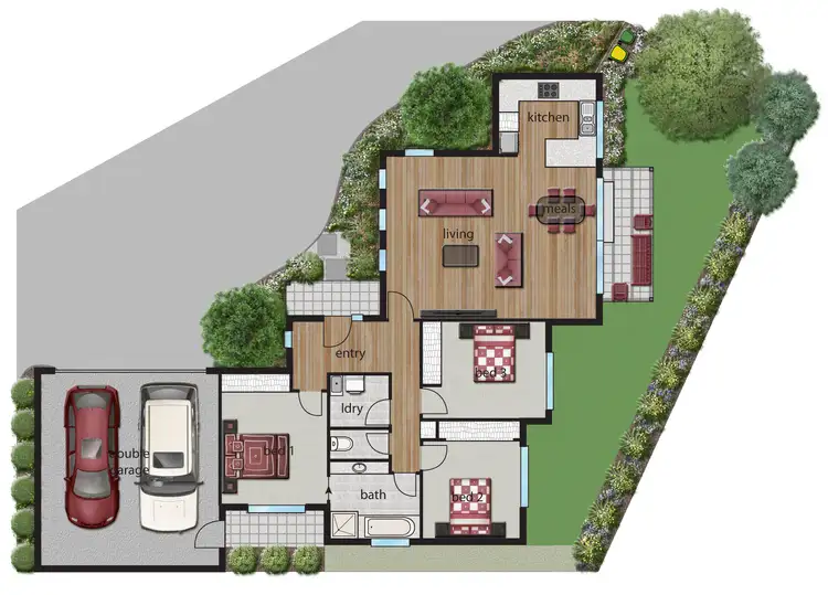 Floorplan of Homely unit listing, 6 Charlotte Place, Mooroolbark VIC 3138
