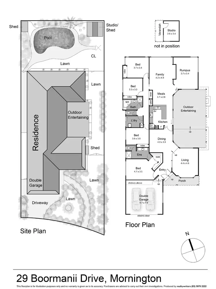 Floorplan of Homely house listing, 29 Boormanii Drive, Mornington VIC 3931