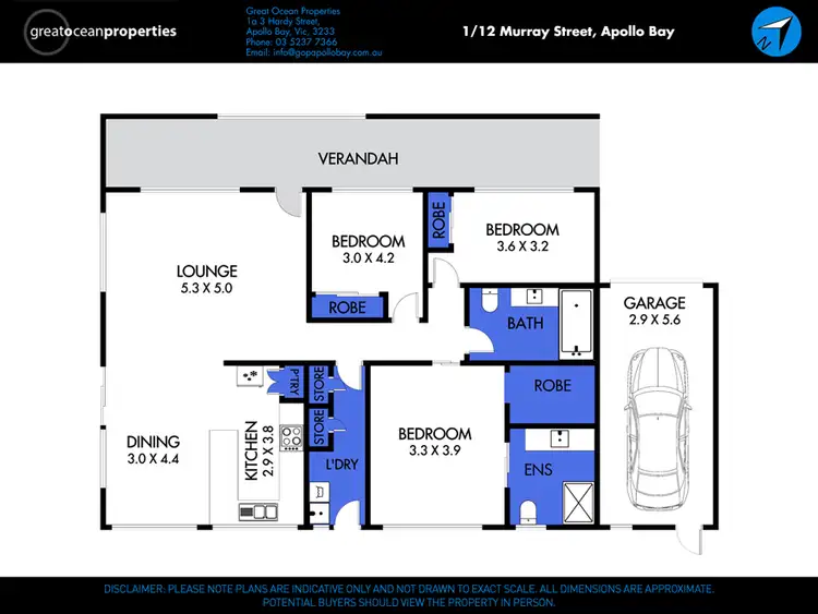 Floorplan of Homely unit listing, 1/12 Murray Street, Apollo Bay VIC 3233