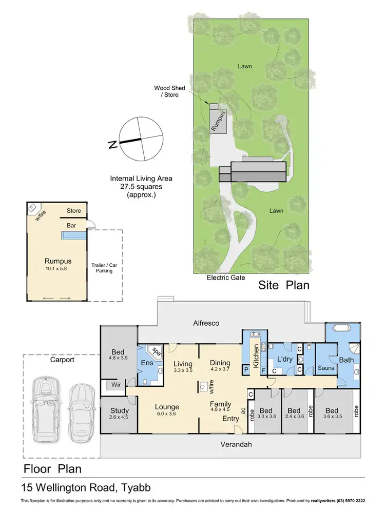Floorplan of Homely house listing, 15 Wellington Road, Tyabb VIC 3913