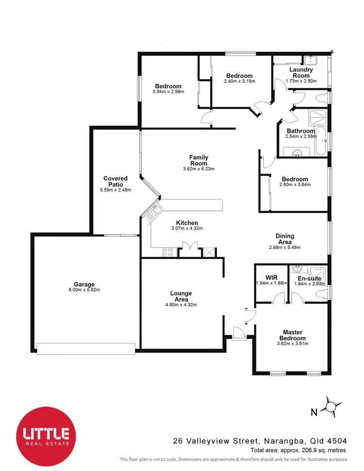 Floorplan of Homely house listing, 26 Valleyview Street, Narangba QLD 4504