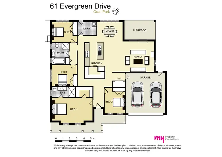 Floorplan of Homely house listing, 61 Evergreen Drive, Oran Park NSW 2570