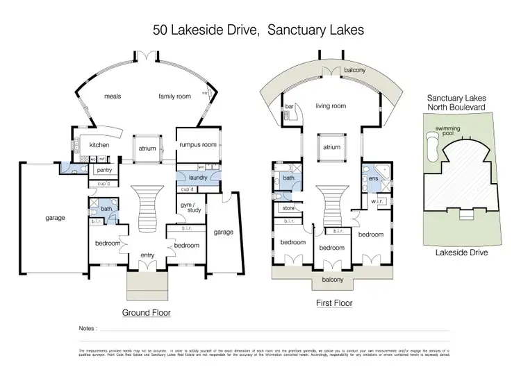 Floorplan of Homely house listing, 50 Lakeside Drive, Sanctuary Lakes VIC 3030