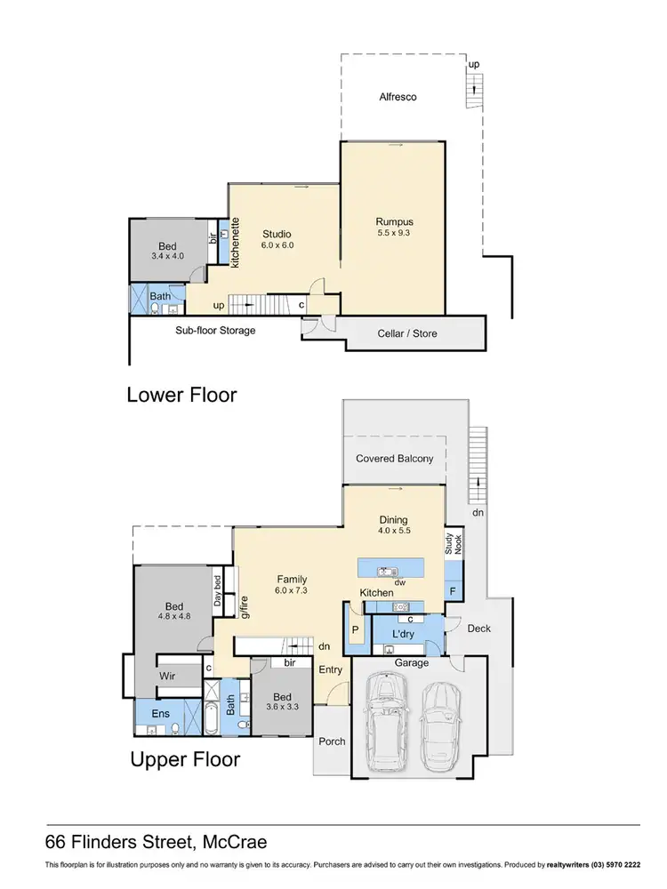 Floorplan of Homely house listing, 66 Flinders Street, Mccrae VIC 3938