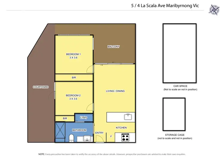 Floorplan of Homely apartment listing, 5/4 La Scala Avenue, Maribyrnong VIC 3032
