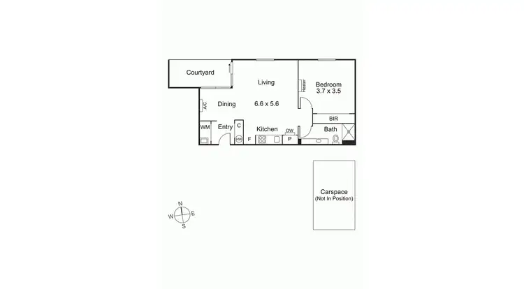 Floorplan of Homely apartment listing, 6/114A Westbury Close, Balaclava VIC 3183