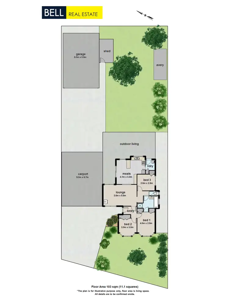 Floorplan of Homely house listing, 3 Briar Rose Walk, Croydon South VIC 3136