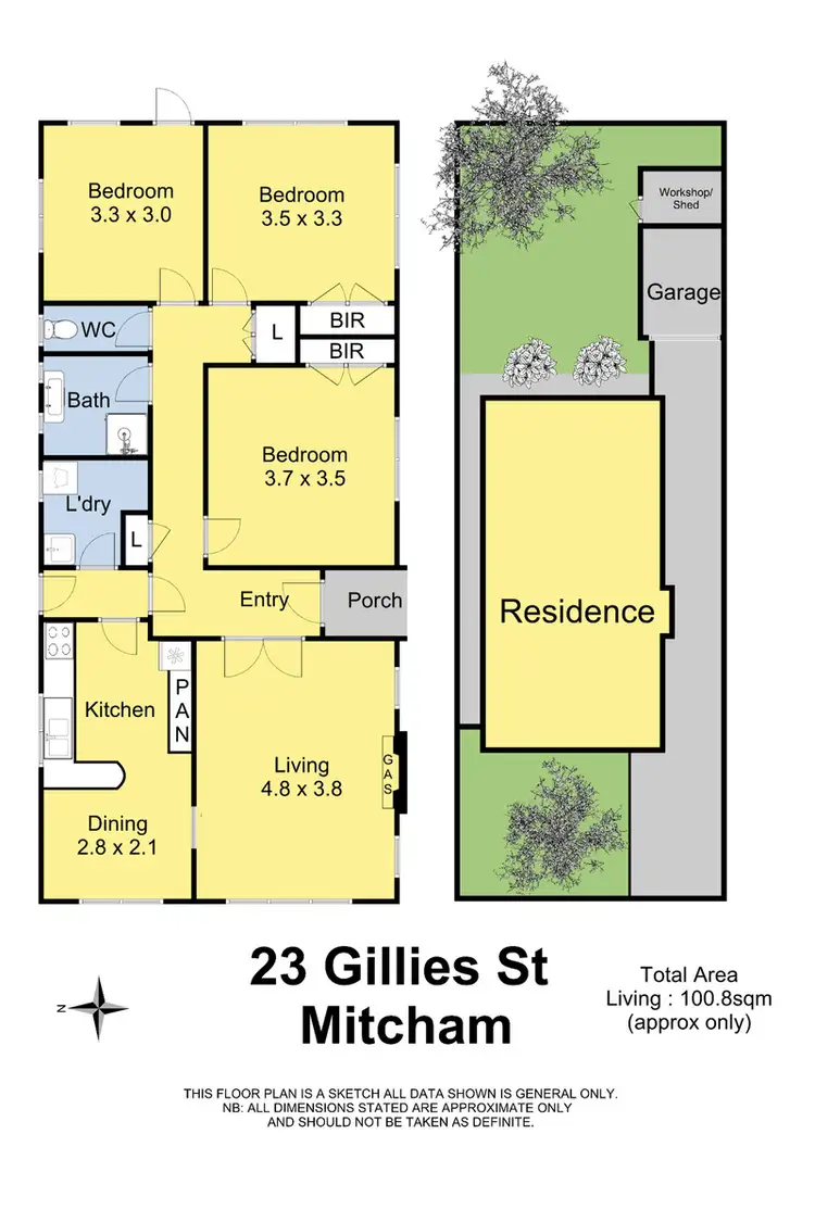 Floorplan of Homely house listing, 23 Gillies Street, Mitcham VIC 3132