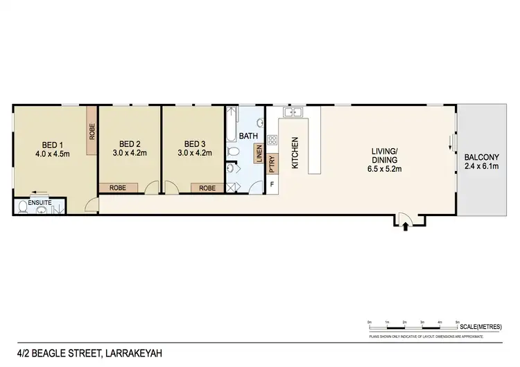 Floorplan of Homely unit listing, 4/2 Beagle Street, Larrakeyah NT 820