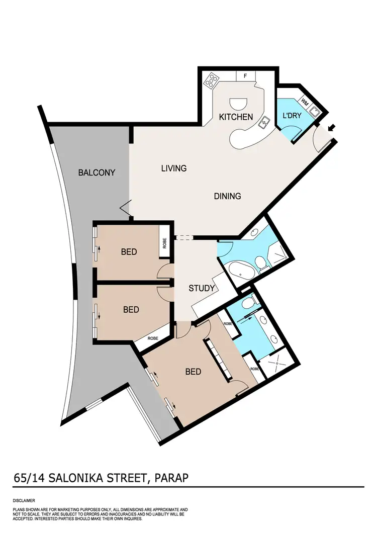 Floorplan of Homely unit listing, 65/14 Salonika Street, Parap NT 820