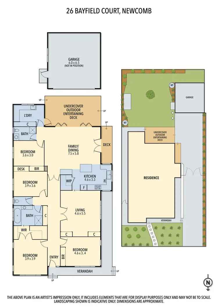 Floorplan of Homely house listing, 26 Bayfield Court, Newcomb VIC 3219